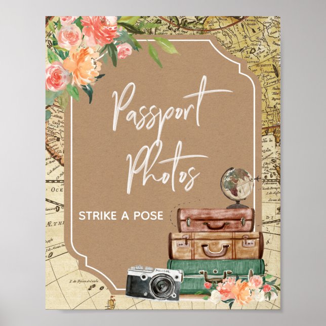 Poster Fête de mariage Love is an Adventure (Devant)