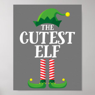 Poster Fête de Noël du groupe de famille de jumelage Elf