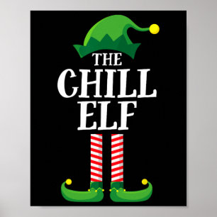 Poster Fête de Noël du groupe Famille de jumelage Elf Chi