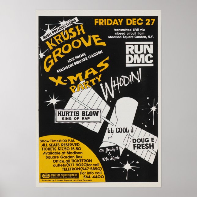Poster Fête de Noël Krush Groove (Devant)