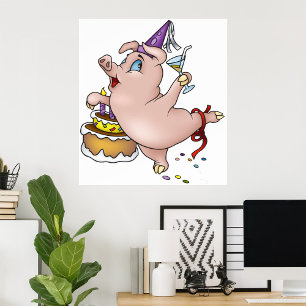 Poster Fête de porc