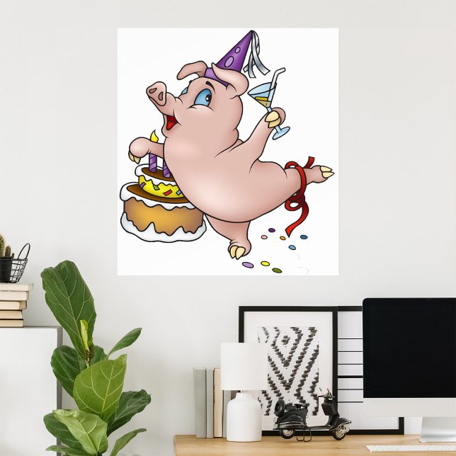 Poster Fête de porc (Créateur téléchargé)