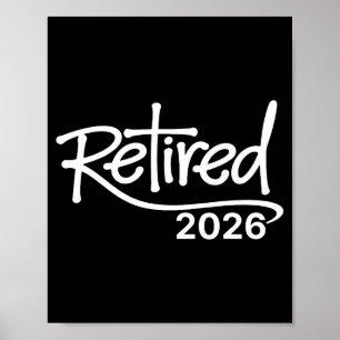 Poster Fête de retraite chrétienne vintage 2026 retraité