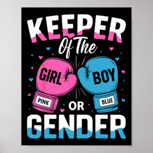 Poster Fête de révélation de genre drôle Garde de genre B