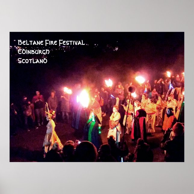 Poster Fête des incendies de Beltane Procession de la rei (Devant)