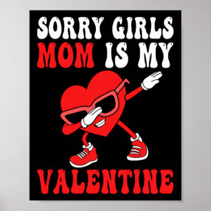 Poster Fête des mamans Garçons Enfants Désolé Filles Mama
