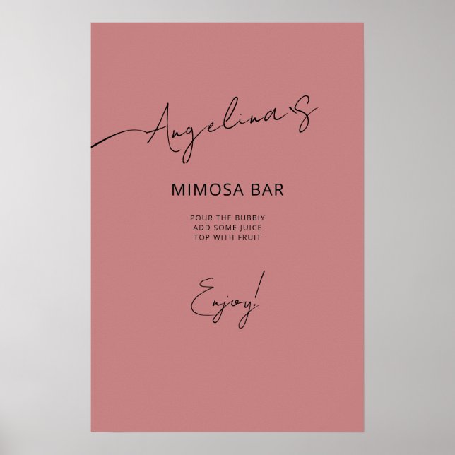 Poster Fête des mariées d'affiche dans un style élégant. (Devant)