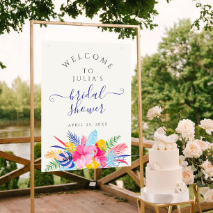 Poster Fête des mariées de la forêt tropicale sauvage ros