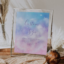 Poster Fête des mariées de nuage Dreamy - Panneau personn