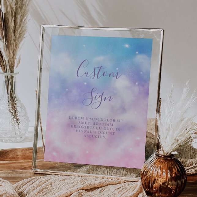 Poster Fête des mariées de nuage Dreamy - Panneau personn (Créateur téléchargé)