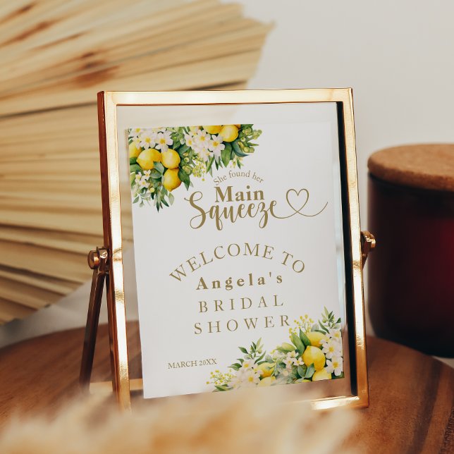 Poster Fête des mariées d'été moderne au citron (Créateur téléchargé)