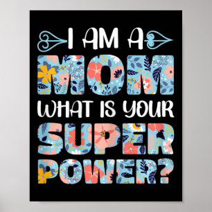 Poster Fête des Mères Fantastique maman Je suis une maman