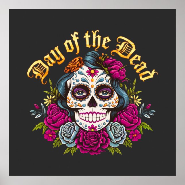 Poster Fête des Morts : Célébrer Dia de Los Muertos (Devant)