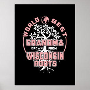 Poster Fête des pères   Meilleure grand-mère au monde
