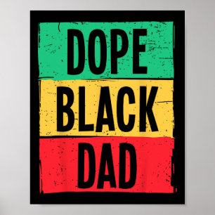 Poster Fête des pères papa noir drogue Junet19ème histoir