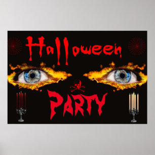 Poster Fête d'Halloween