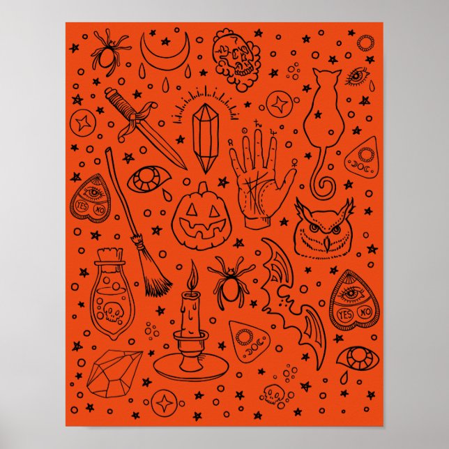 Poster Fête d'Halloween (Devant)