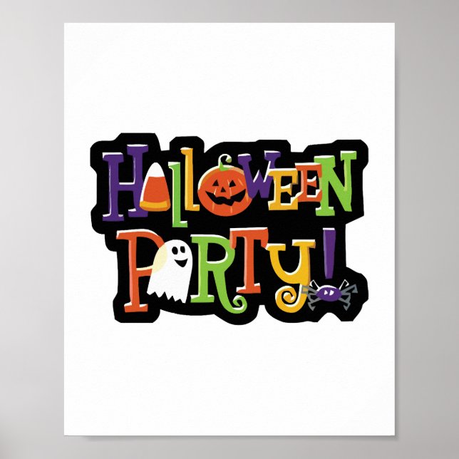 Poster Fête d'Halloween (Devant)