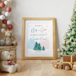 Poster Fête d'hiver de Noël