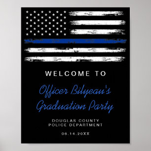 Poster Fête d'obtention du diplôme de la Police de la Lig