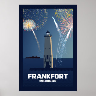 Poster Fête du 4 juillet, Frankfort, Michigan Li