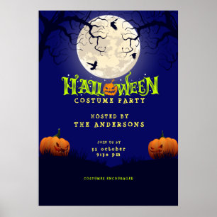 Poster Fête du costume d'Halloween
