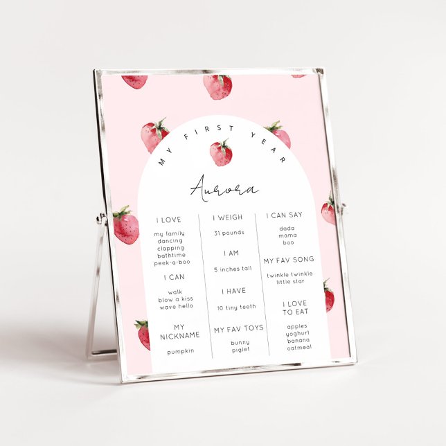 Poster Fête du premier anniversaire de Berry (Créateur téléchargé)