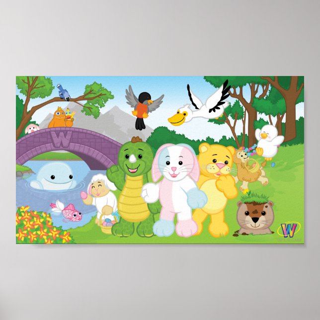 Poster Fête du printemps dans le parc Kinzville (Devant)