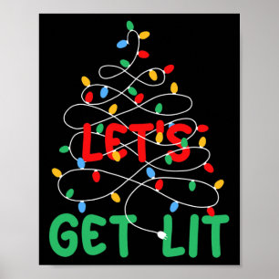 Poster Fête du pyjama de Noël, illuminons les fêtes de No