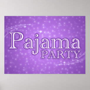 Poster fête du pyjama : starshine
