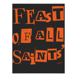 Poster Fête Du Saint Halloween Catholique De Tous Les Sai