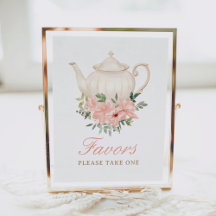 Fête du thé floral Symbole d'anniversaire Faveurs