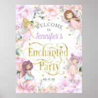 Fête enchantée Fée thème fille anniversaire bienve
