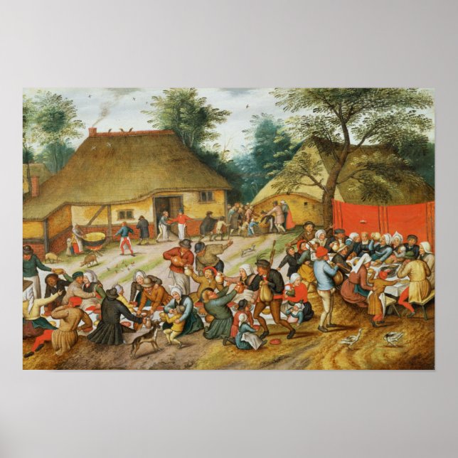 Poster Fête mariage (Devant)