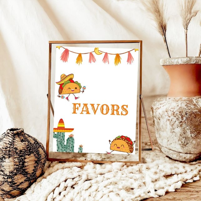 Poster Fête mexicaine Fête des Faveurs Signer Baby shower (Créateur téléchargé)