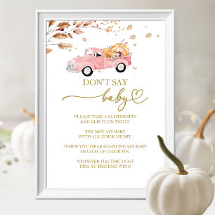 Poster Fête Prénatale d'Automne sur le Thème de la Citrou