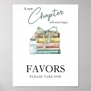 Poster Fête prénatale de chapitre - Faveurs