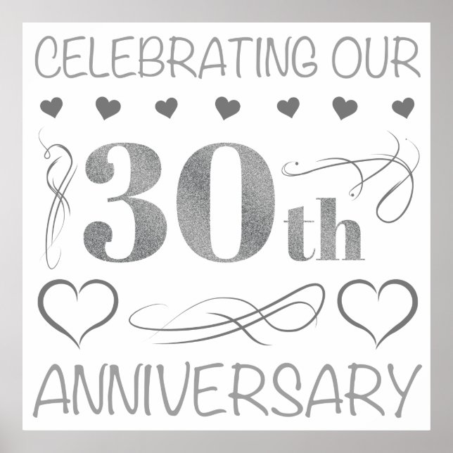 Poster Fêter notre 30e anniversaire (Devant)