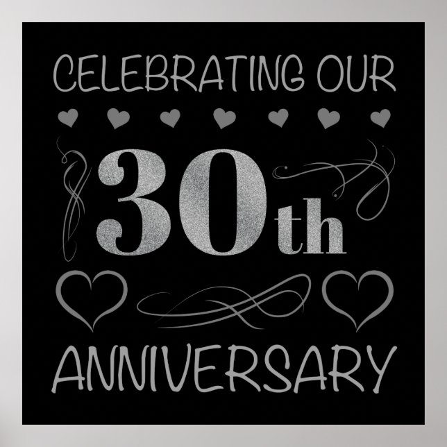 Poster Fêter notre 30e anniversaire (Devant)