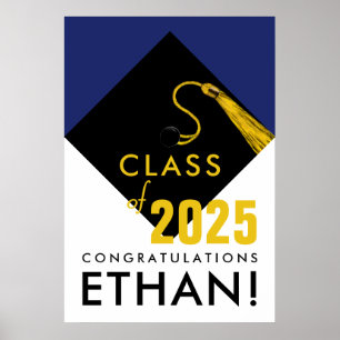 Poster fêtes de graduation personnalisées