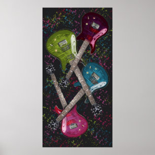 Poster Fetti de guitare, Copyright Karen J Williams