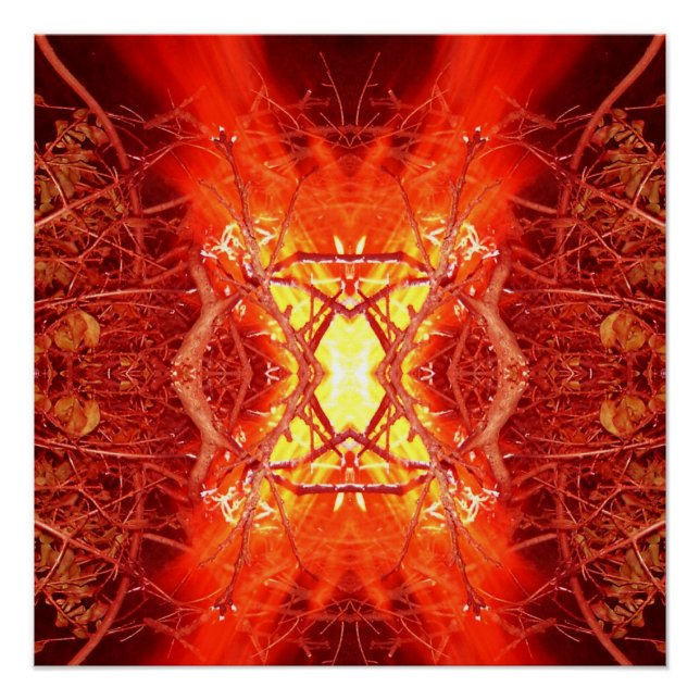 Poster Feu Abstrait (Devant)