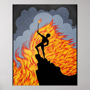 Poster "Feu (après Erte)"
