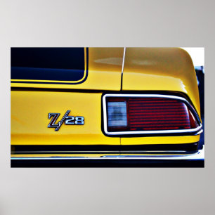 Poster feu arrière Camaro Z/28