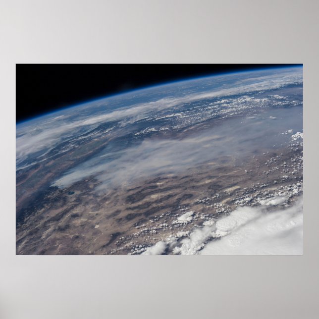 Poster Feu Autour Du Parc National De Yosemite. (Devant)