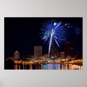 Poster Feu d'artifice sur Rochester