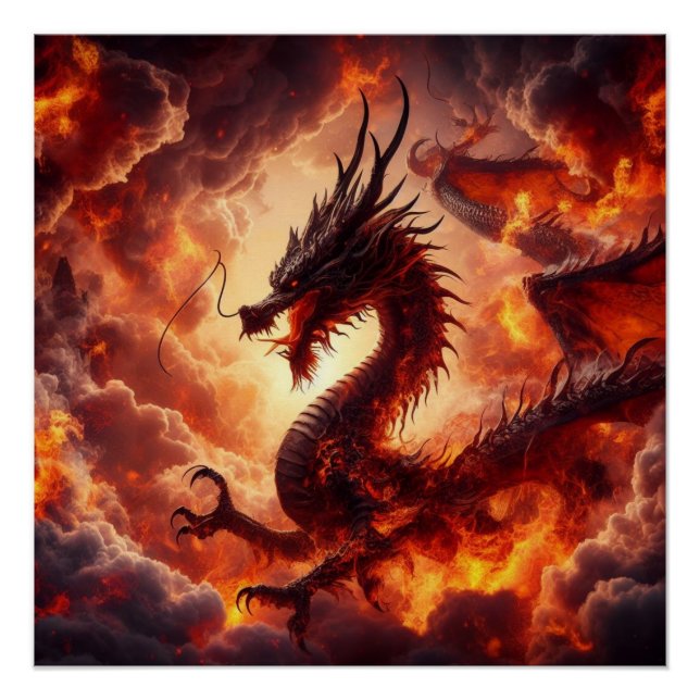Poster Feu de dragon (Devant)