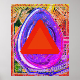 Poster Feu élémentaire dans Ether Meditation Aid Tattva