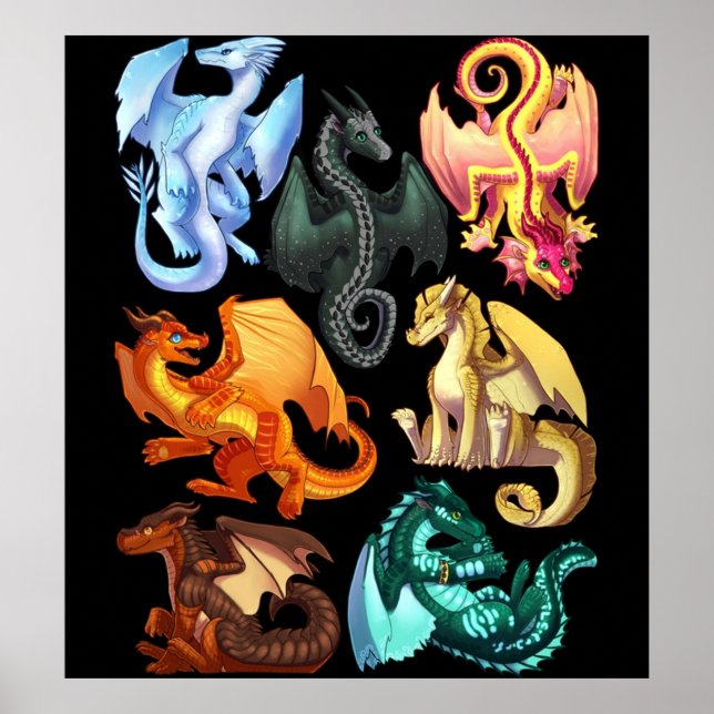 Poster Feu Jade Winglet Dragonets Moonwatcher Win (Devant)