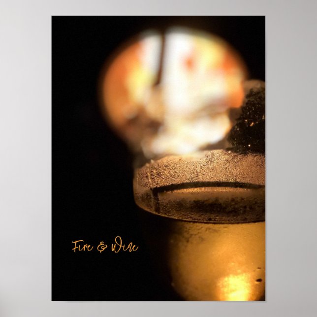 Poster - Feuer und Wein (Vorne)